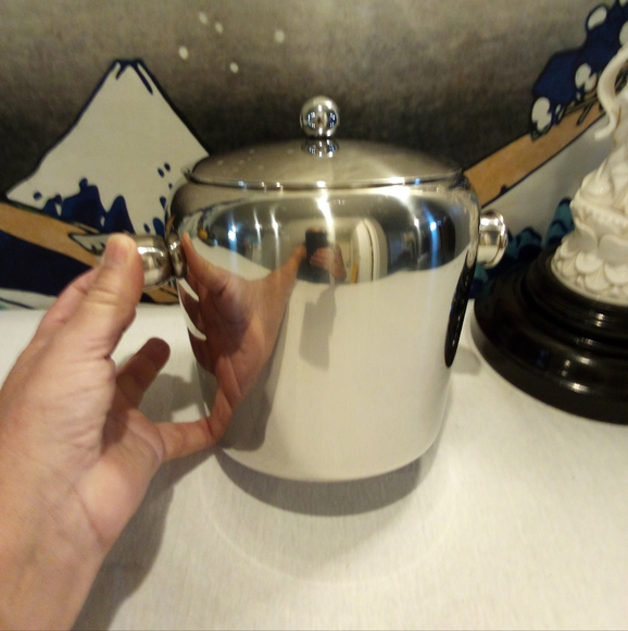 Vintage MCM stainless steel single service ice bucket - Picture 8 of 8